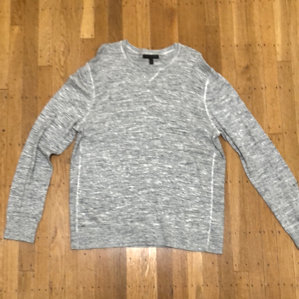 Banana republic heather grey crew neck light weight sweater, XL
